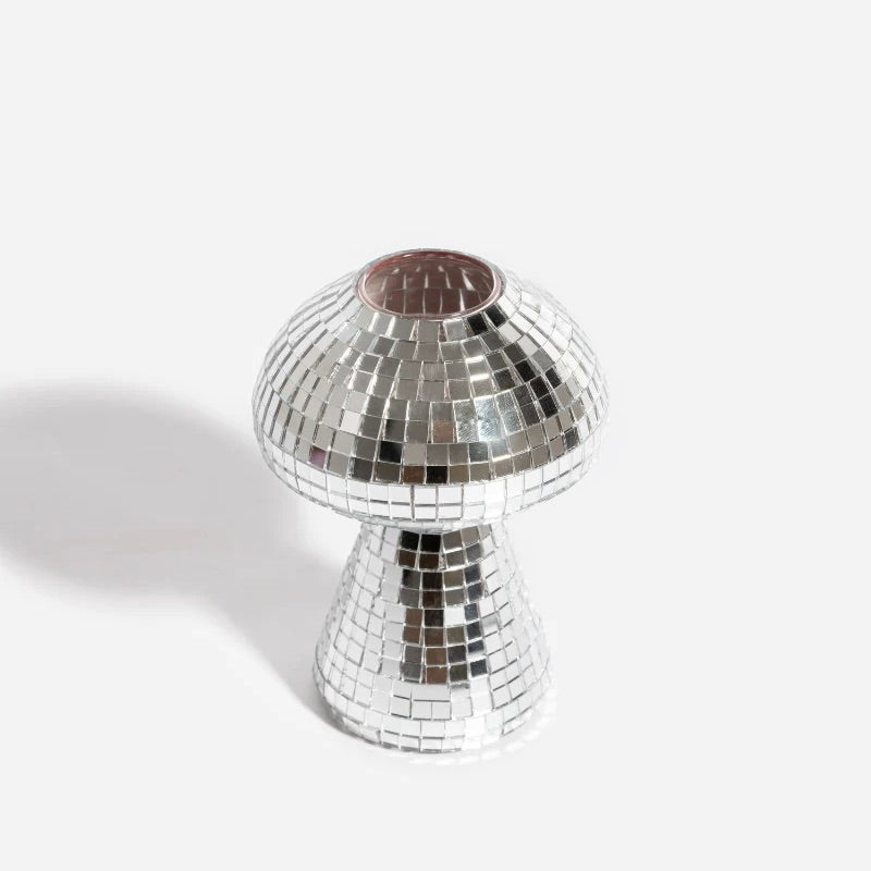 L´expressionist Vase “Disco Champignon” 12 cm | Glänzende Pilz Vase | L’expressionist