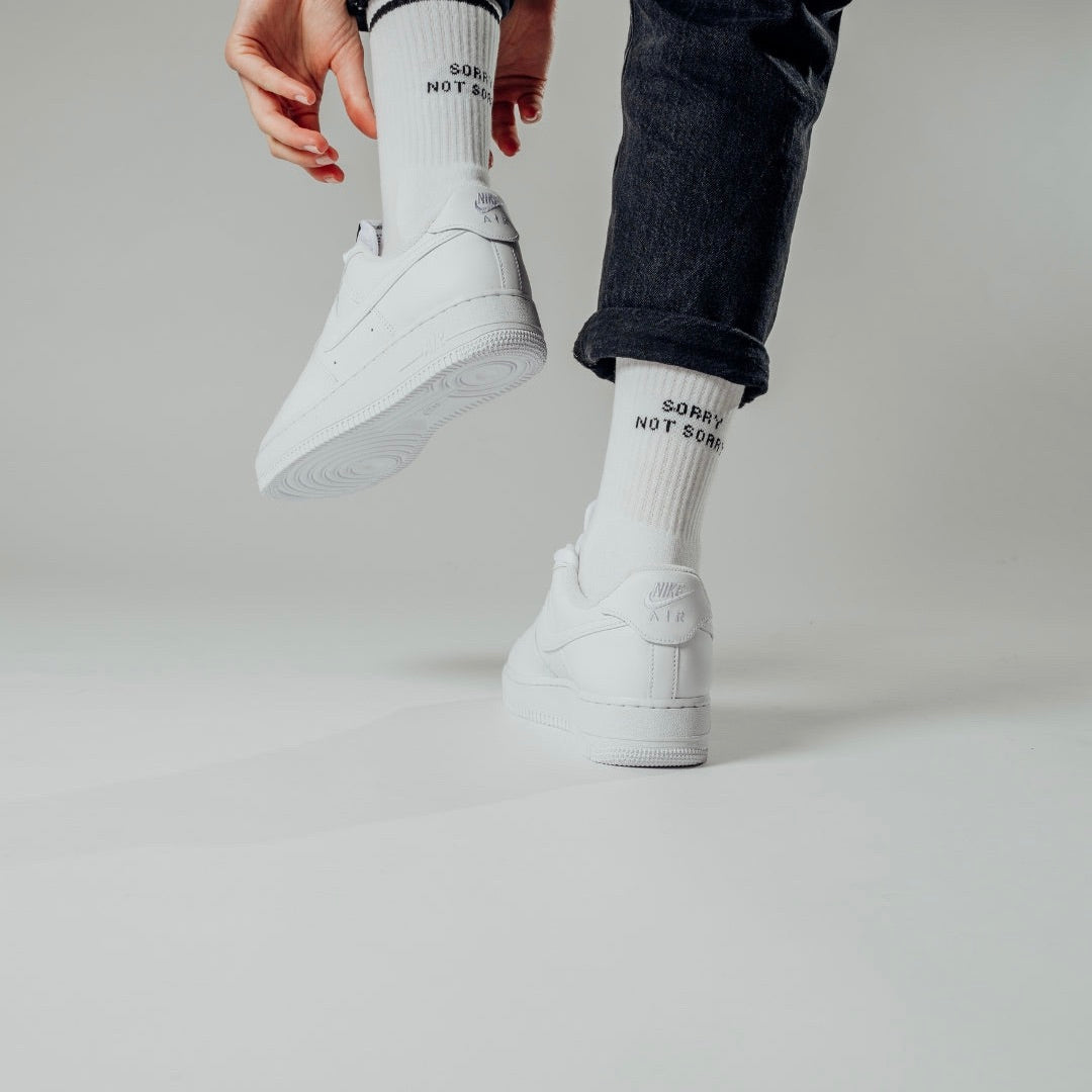 NO BAD DAYS CLUB Socken "Sorry not Sorry" No Bad Days Club | Baumwollsocken in Portugal hergestellt