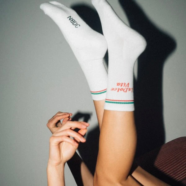 NO BAD DAYS CLUB Socken “Martini Moment, La Dolce Vita, Per me uno Spritz” | 3er-Set Aperitivo Vibes | NO BAD DAYS CLUB