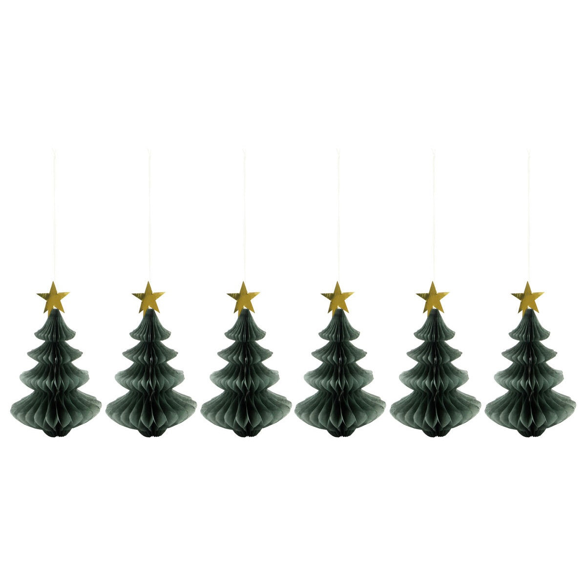 House Doctor Weihnachtshänger “Tree Grün” 6er-Set | House Doctor