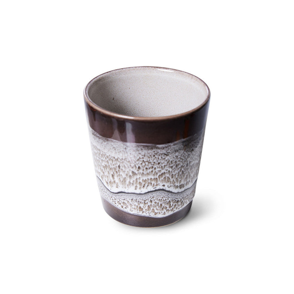 HKliving Tasse HKliving "70s Ceramics Rock On" | 180ml Steingut-Tasse im Retro-Design
