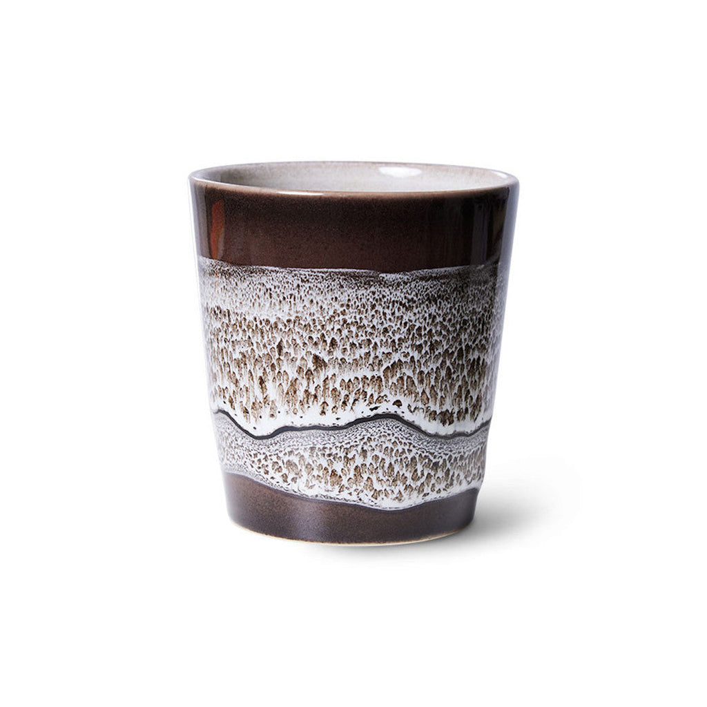 HKliving Tasse HKliving "70s Ceramics Rock On" | 180ml Steingut-Tasse im Retro-Design