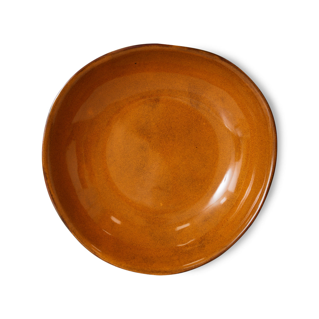 HKliving 2er Set Curry Bowls HKliving "70s Ceramics Daybreak" | 21cm Schalen aus Keramik im Retro-Design