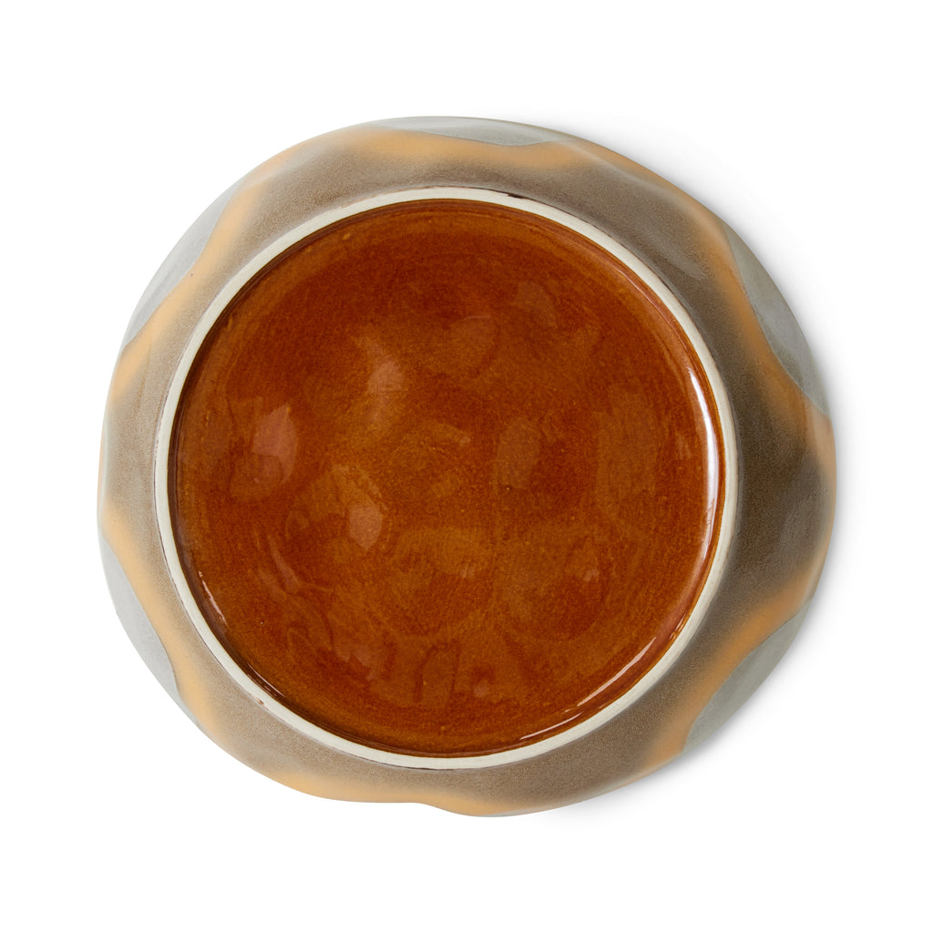 HKliving 2er Set Pasta Bowls HKliving "70s Ceramics Oasis" | 19,5cm Schalen aus Keramik im Retro-Design