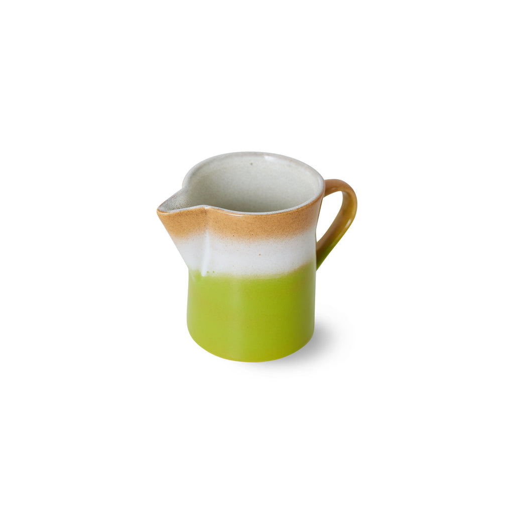 HKliving Milchkanne & Zuckerdose HKliving "70s Ceramics Foreland" | 180ml Zuckerdose & 250ml Milchkanne im Retrodesign