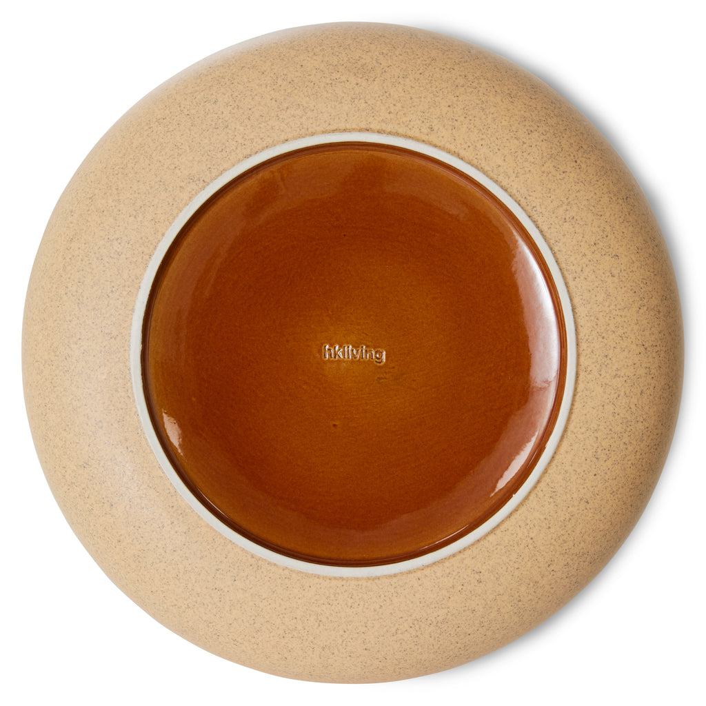 HKliving Salatschale HKling "70s Ceramics Shore" | 25cm Salatschale aus Keramik im Retro-Design