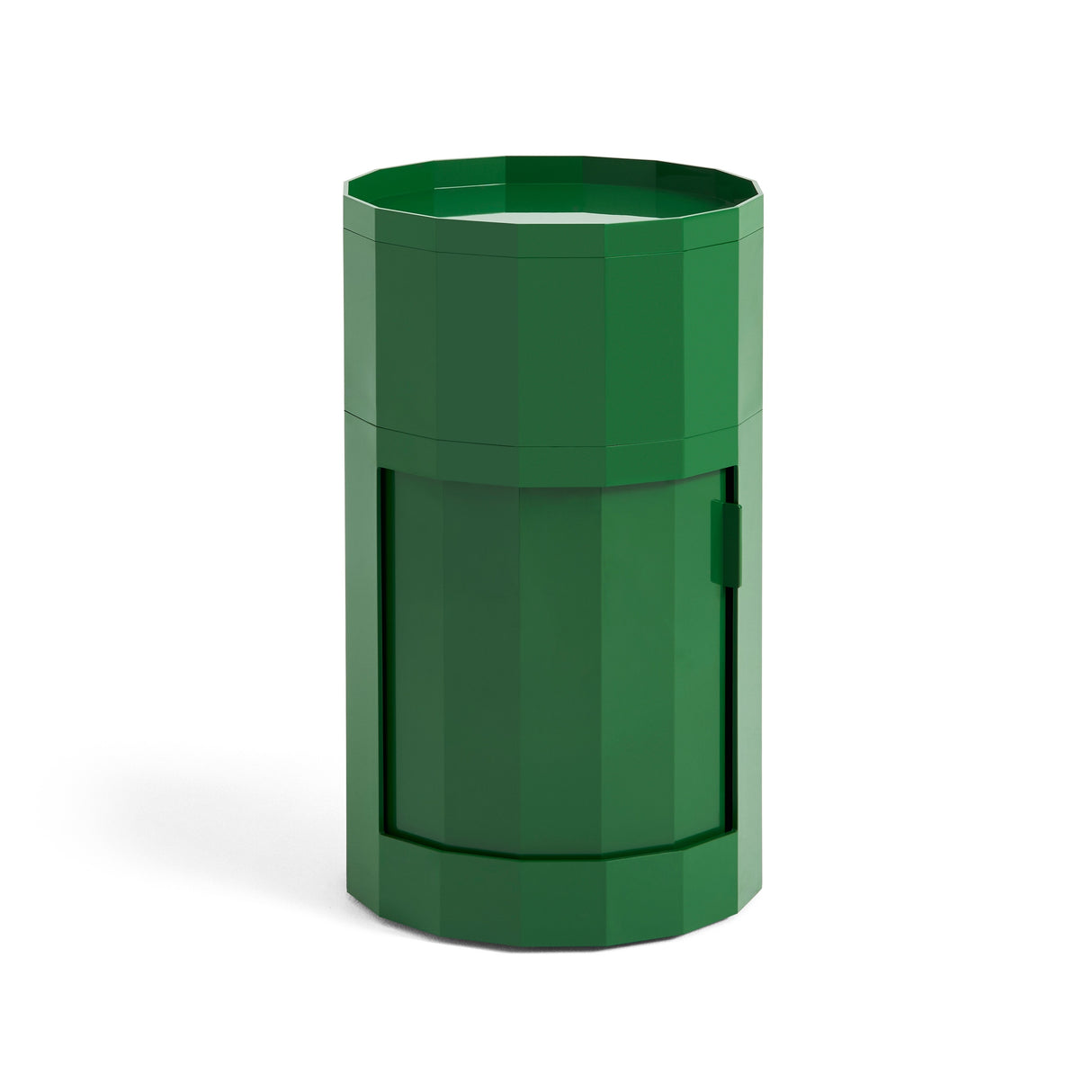 HAY Container „Facet Cabinet High Spinach Green“ | Beistelltisch mit Farbe | HAY