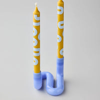 Studio About Kerzenhalter „Wave“ (Milky Blue) | Studio About | Eleganter Kerzenhalter