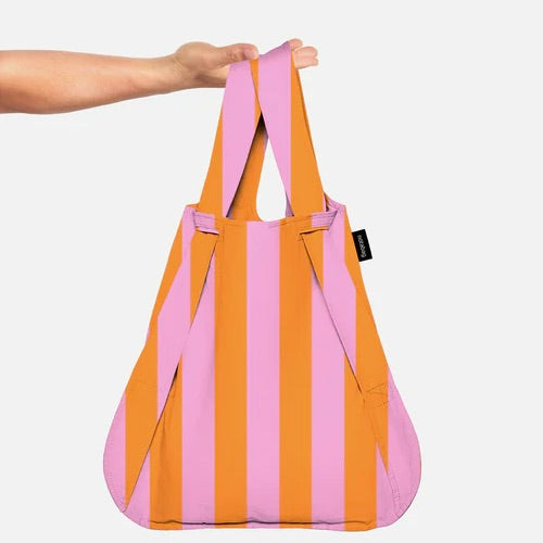 notabag Rucksack „Orange/Pink Stripes“ | Streifen mit Statement | Notabag