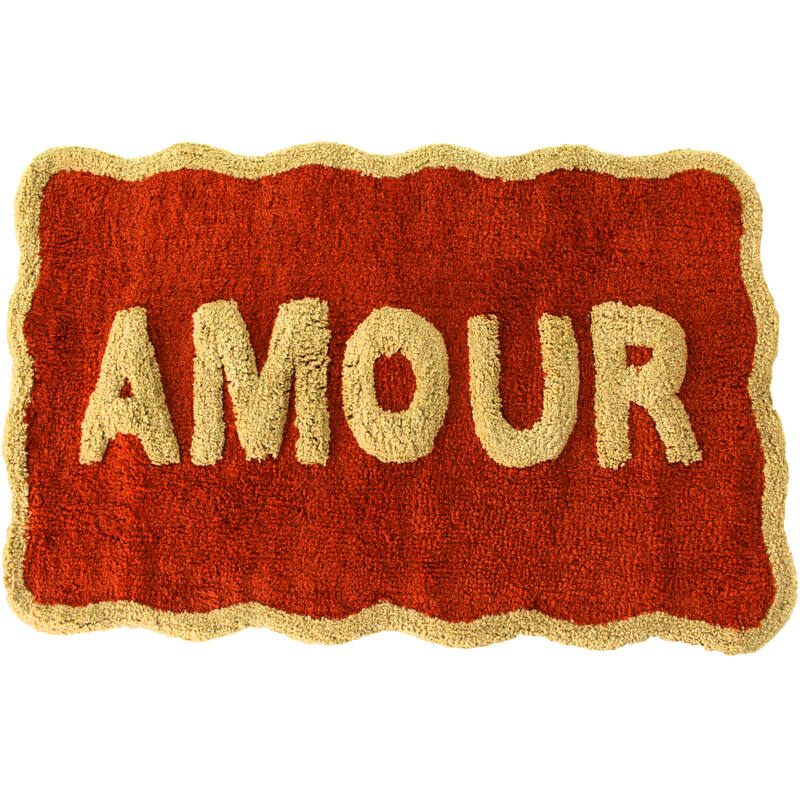 Kersten BV Badematte “Amour Terra” 50 x 80 cm | Warmes Design | Kersten BV