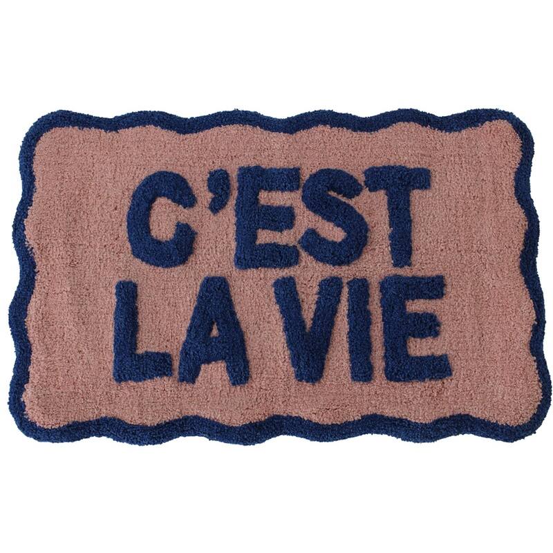 Kersten BV Badematte “C’est la Vie” 50 x 80 cm | Lockeres Statement | Kersten BV