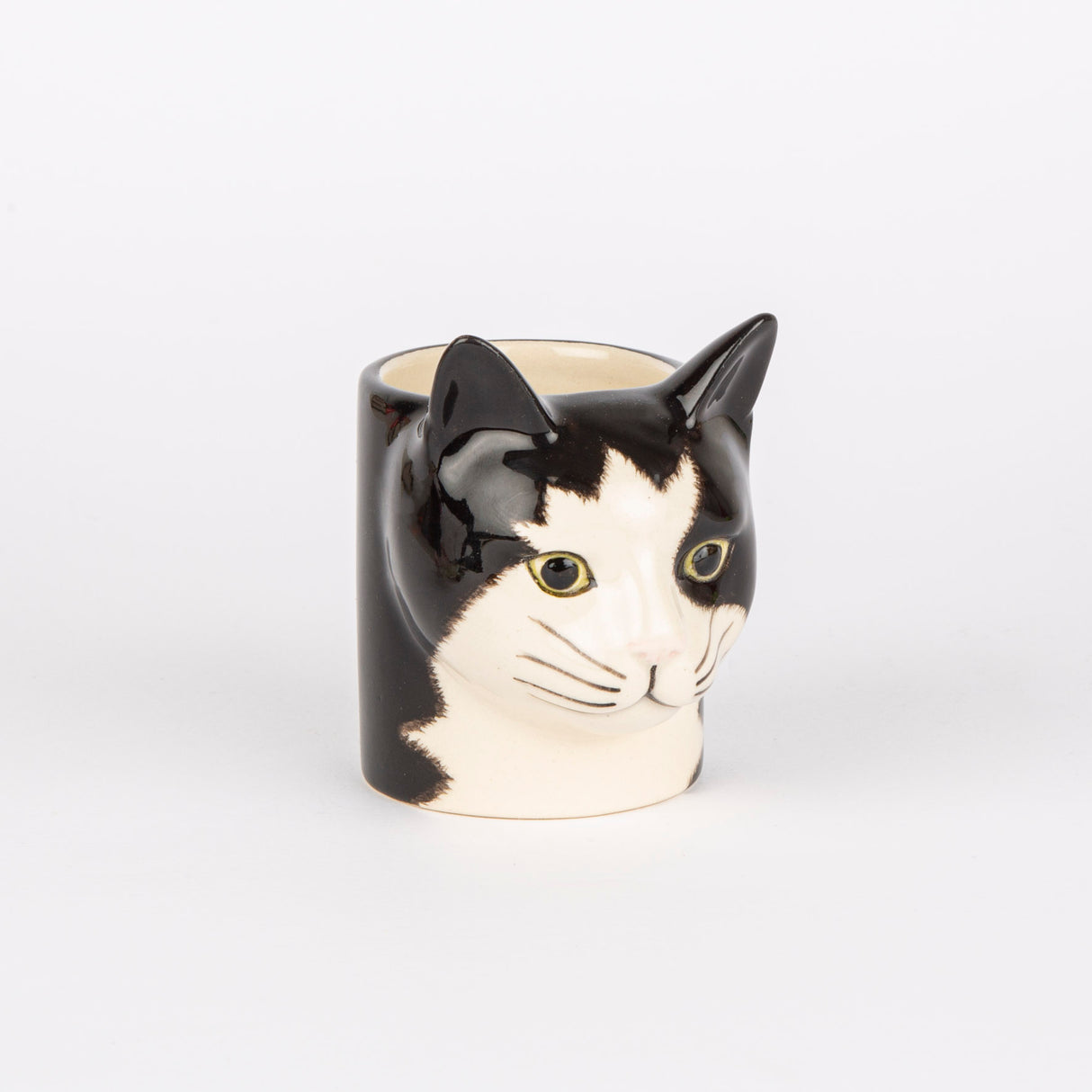 Quail Ceramics Übertopf „Flower Pot Mini Barney (Cat)“ | Katze als Übertopf | Quail Ceramics