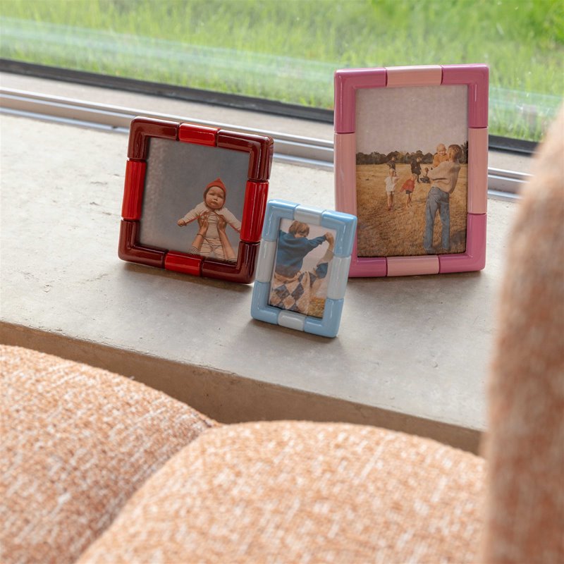 &Klevering Bilderrahmen „Rift Candy Pink“ | Knallig und modern | &Klevering