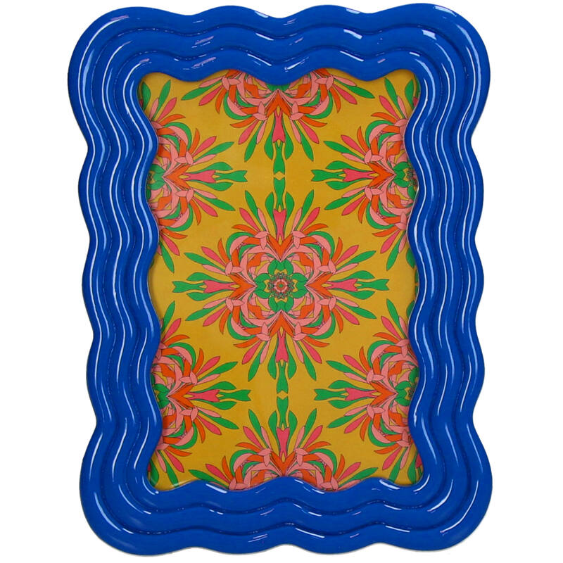 Kersten BV Bilderrahmen “Wiggle” Blau 10 x 15 cm | Verspieltes Design | Kersten BV