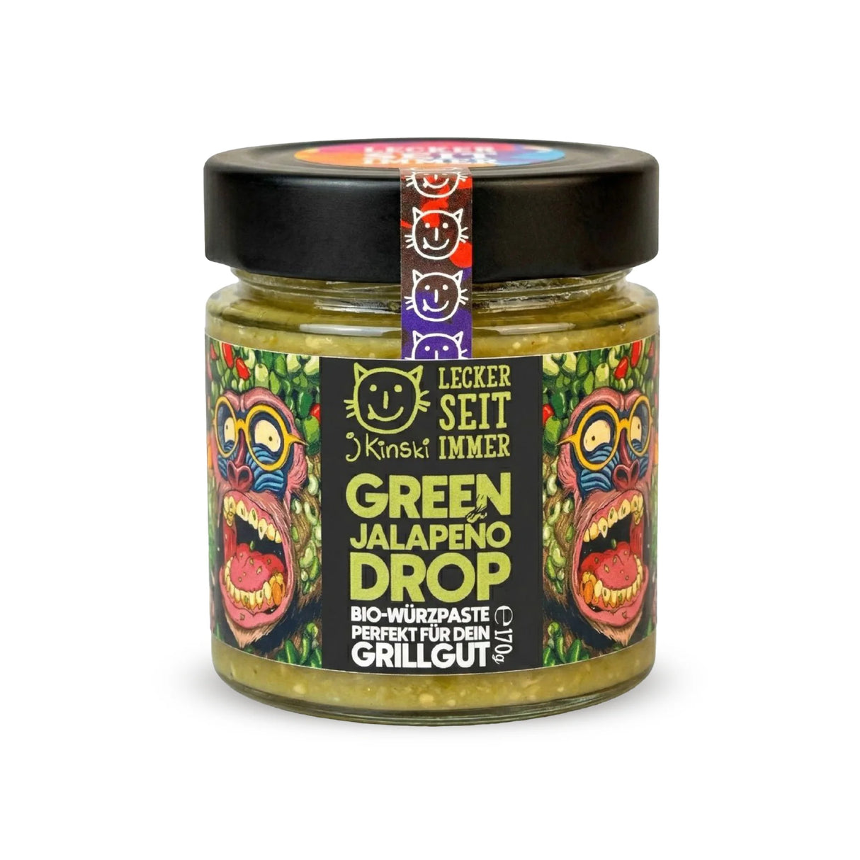 Bio Green Jalapeno Drop 170g | Würzig eingelegte Jalapeños | J. Kinski