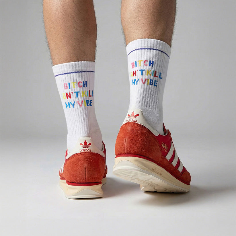 J.Clay Socken "Bitch don´t kill my vibe" | Lässige Statement-Socke | J.Clay