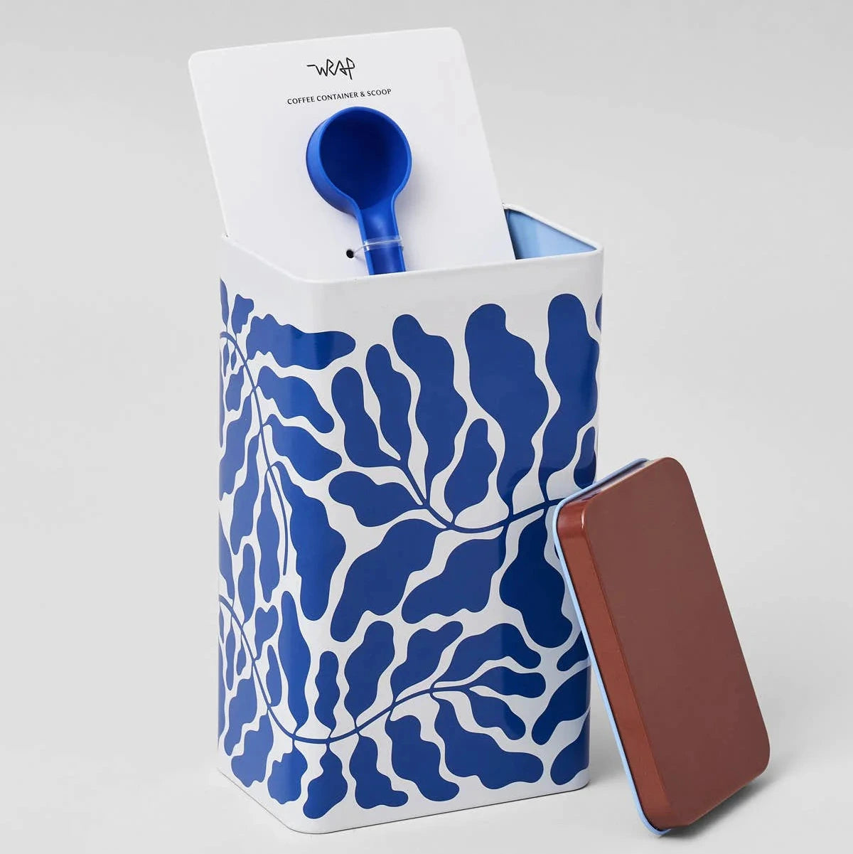 WRAP Blechdose mit Löffel „Leaves“ | Blattmotiv | WRAP
