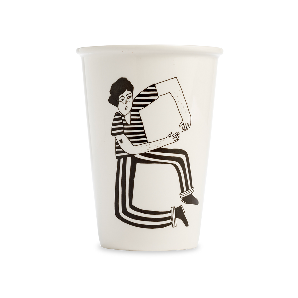 helen b 4er Set Buchstaben-Becher von helen b | Design Mugs XL mit Illustrationen von Helen Blacheart