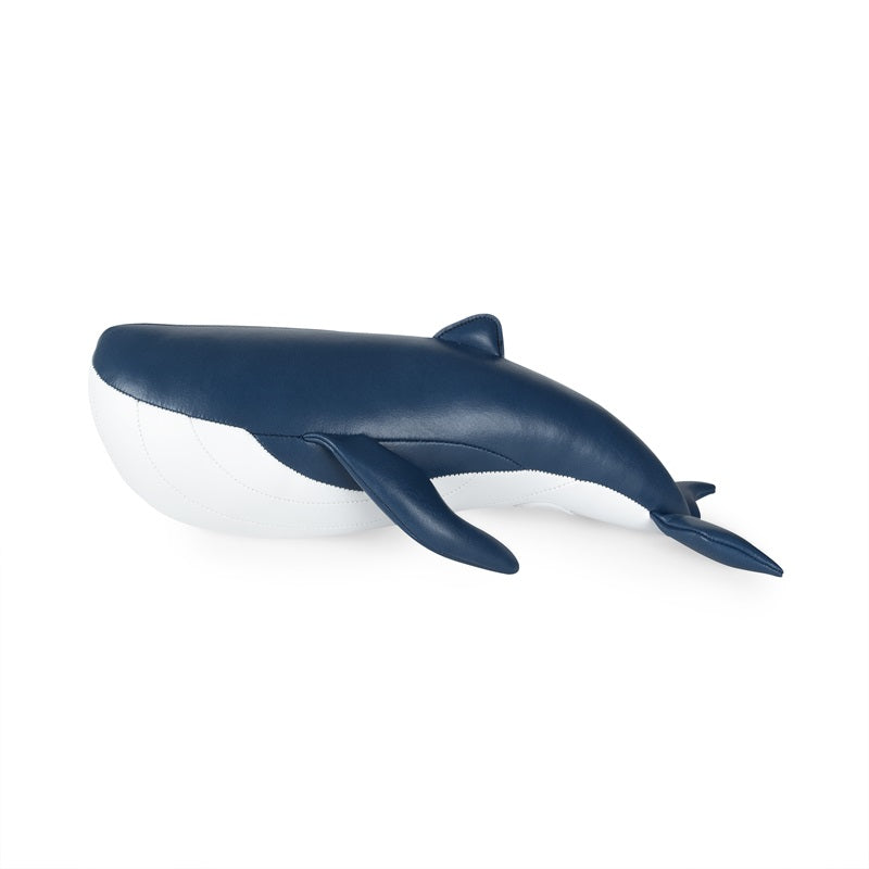 Züny Buchstütze Züny "Whale Wave Midnight" | PU-Leder | Handgefertigt