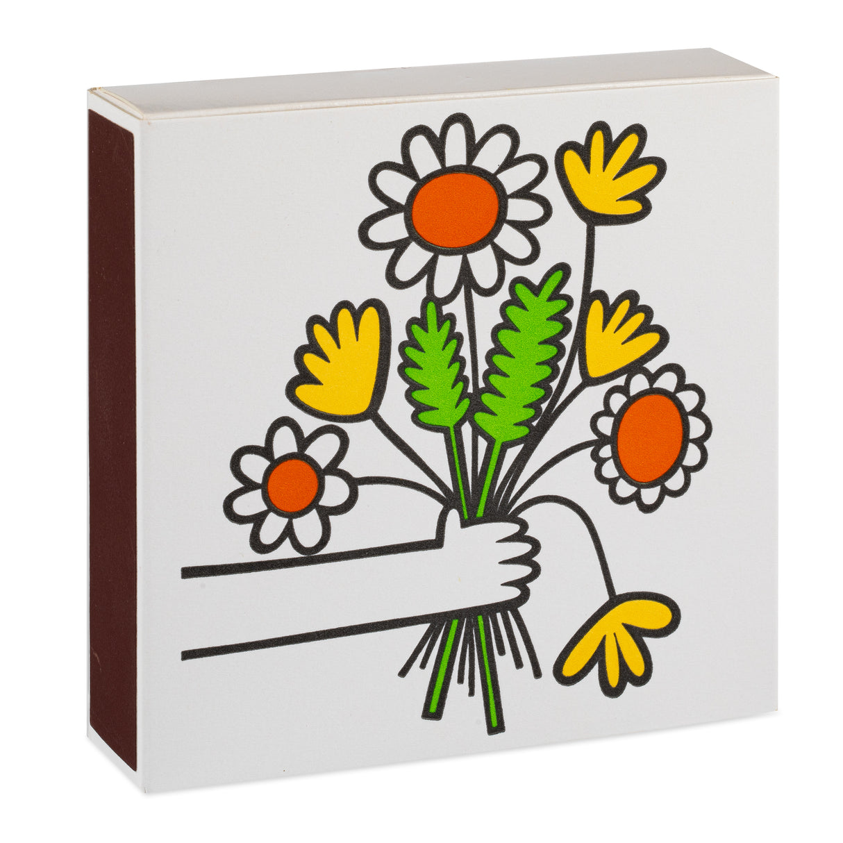 Archivist Lange Streichhölzer „Flowers by Jane Foster“ von Archivist | 100 Stück in Square Matchbox