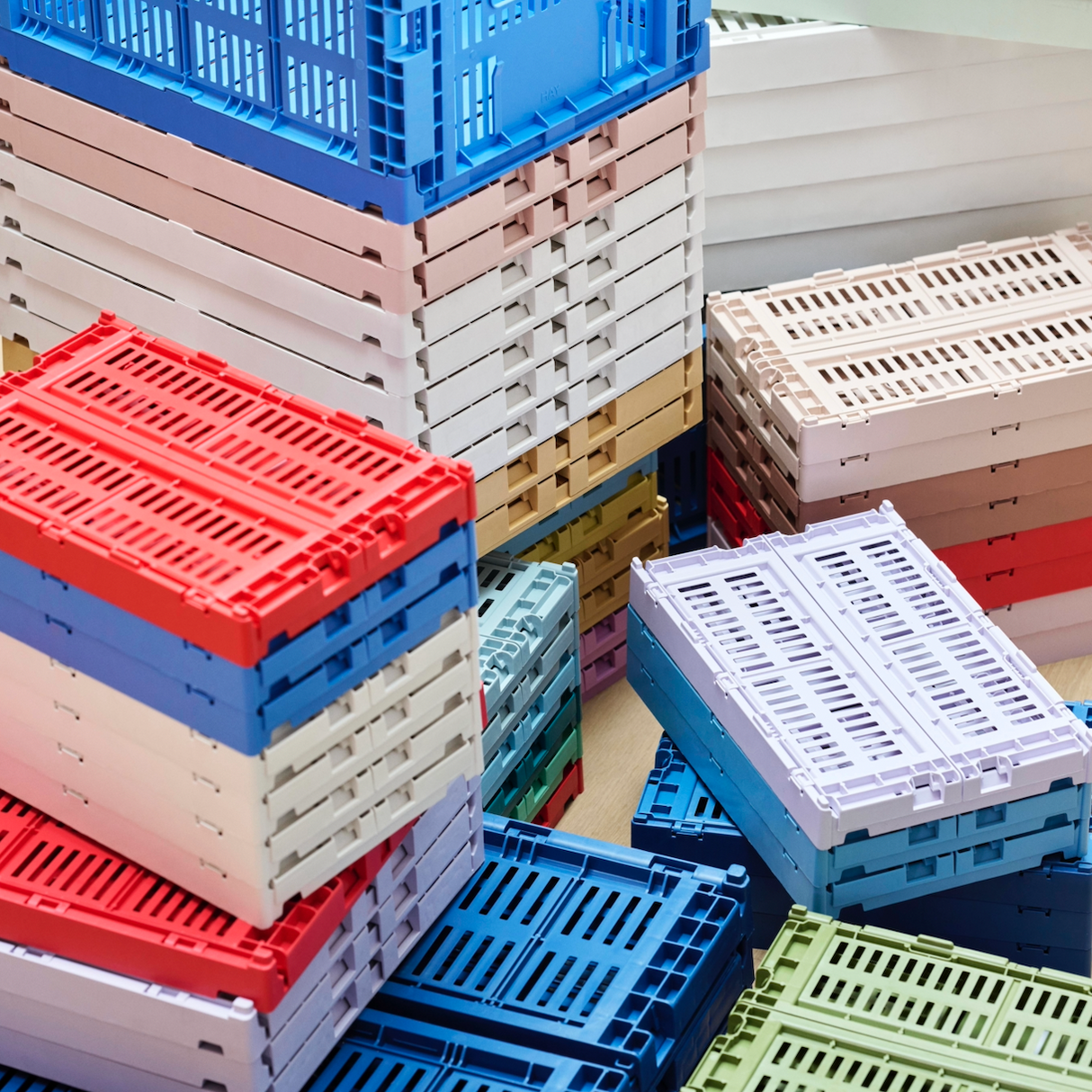 HAY Faltbox „Colour Crate Small Lavender“ | Pastell mit Struktur | HAY