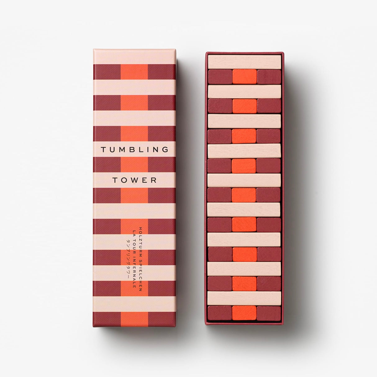 PRINTWORKS Spiel “Play Tumbling Towers” | Geschicklichkeitsspiel | PRINTWORKS