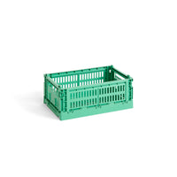 HAY Faltbox „Colour Crate Small Dark Mint“ | Tiefer Ton, klare Form | HAY