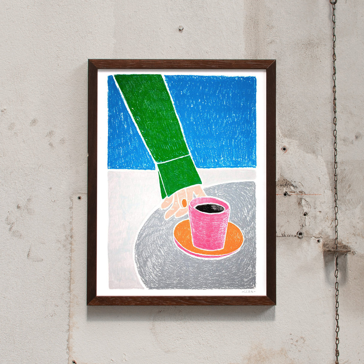 Léa Coubray Café en Terasse (30x40cm) | Léa Coubray | Fine Art Print