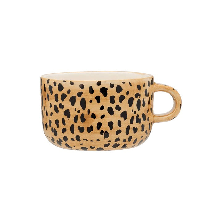 anna & nina Cappuccinotasse “Leopard” | Mittlere Größe mit Biss | anna & nina