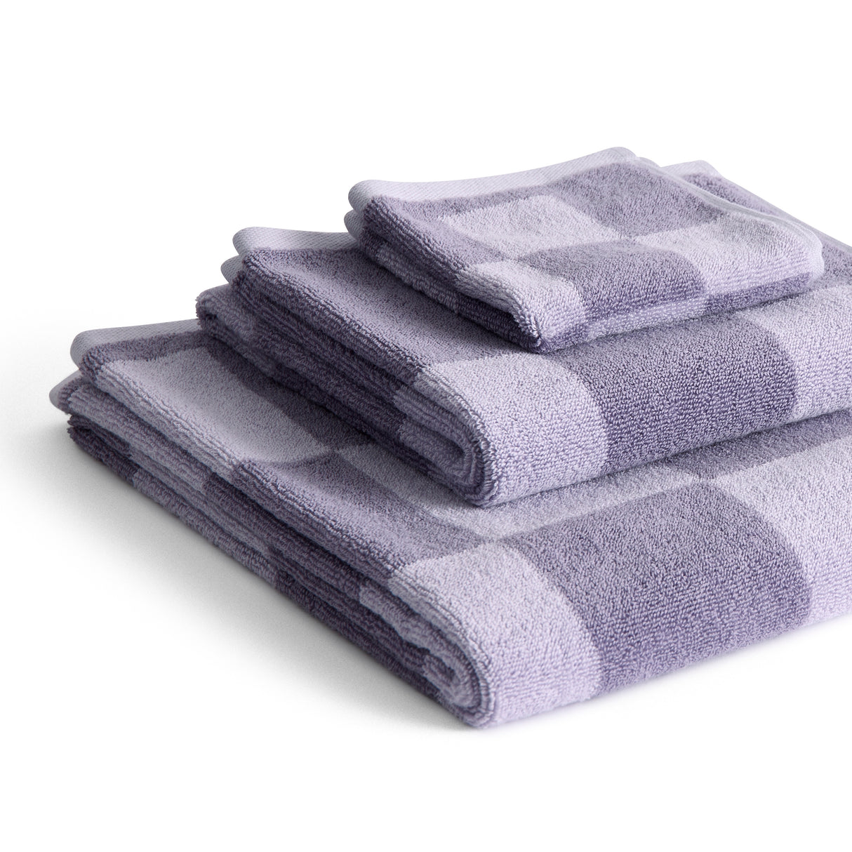 HAY Handtuch „Check Lavender 50×90 cm“ | Für Bad & Gäste | HAY