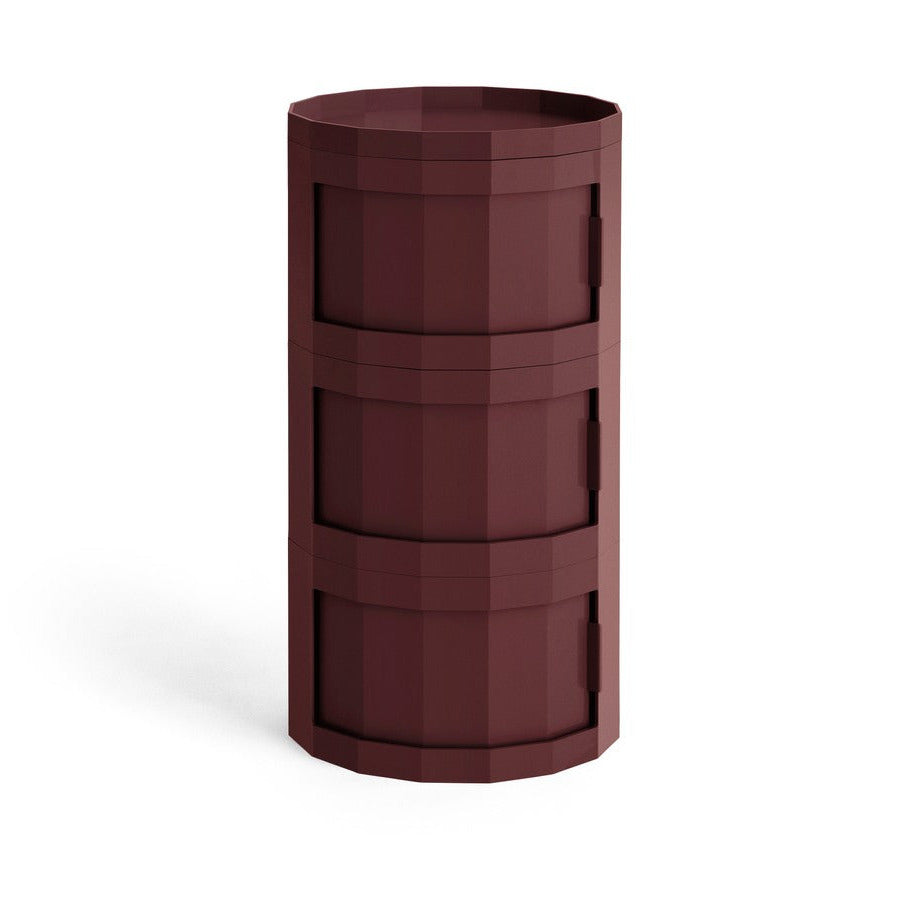 HAY Container „Facet Cabinet 30 Burgundy“ | Markanter Farbakzent | HAY