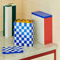 HAY Dose „Tin Container Large“ | Blue & Off-White | HAY