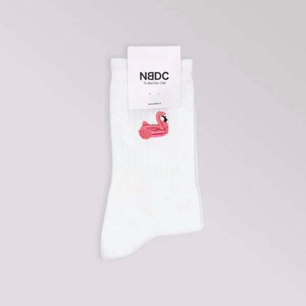NO BAD DAYS CLUB Socken “Floating Flamingo” | Sommerliche Statement Socken | NO BAD DAYS CLUB