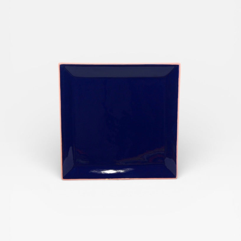 Table Machine Teller-Set “Tile” 4 Stk. Blue & Pink | 4er-Set Designgeschirr | Table Machine