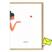 ALL THE WAYS TO SAY Grußkarte "Bisou" | Schöne Klappkarte | ALL THE WAYS TO SAY