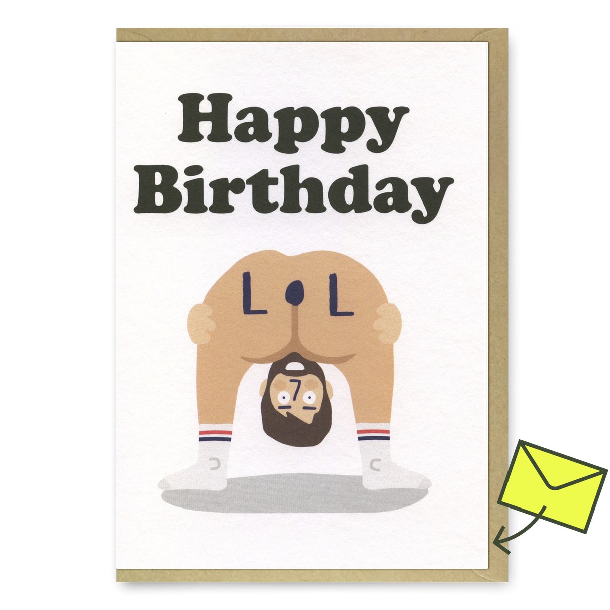 Studio Boketto Grußkarte "LOL Birthday" | Lustige Geburtstagskarte | Studio Boketto