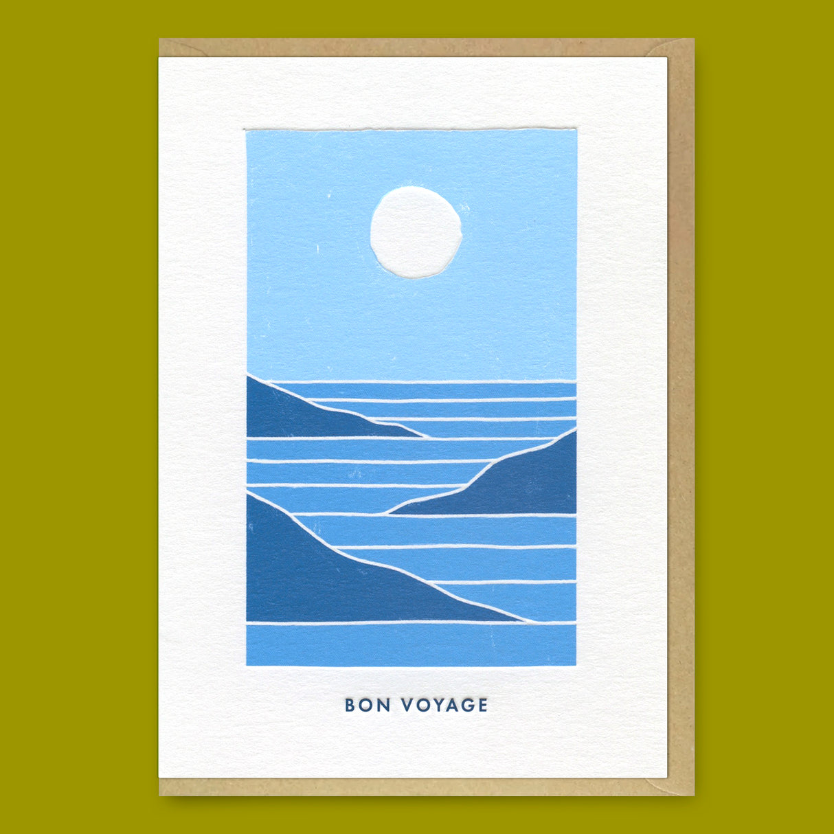 Miles Tewson Grußkarte "Bon Voyage Sea" | Schöne Klappkarte | Miles Tewson