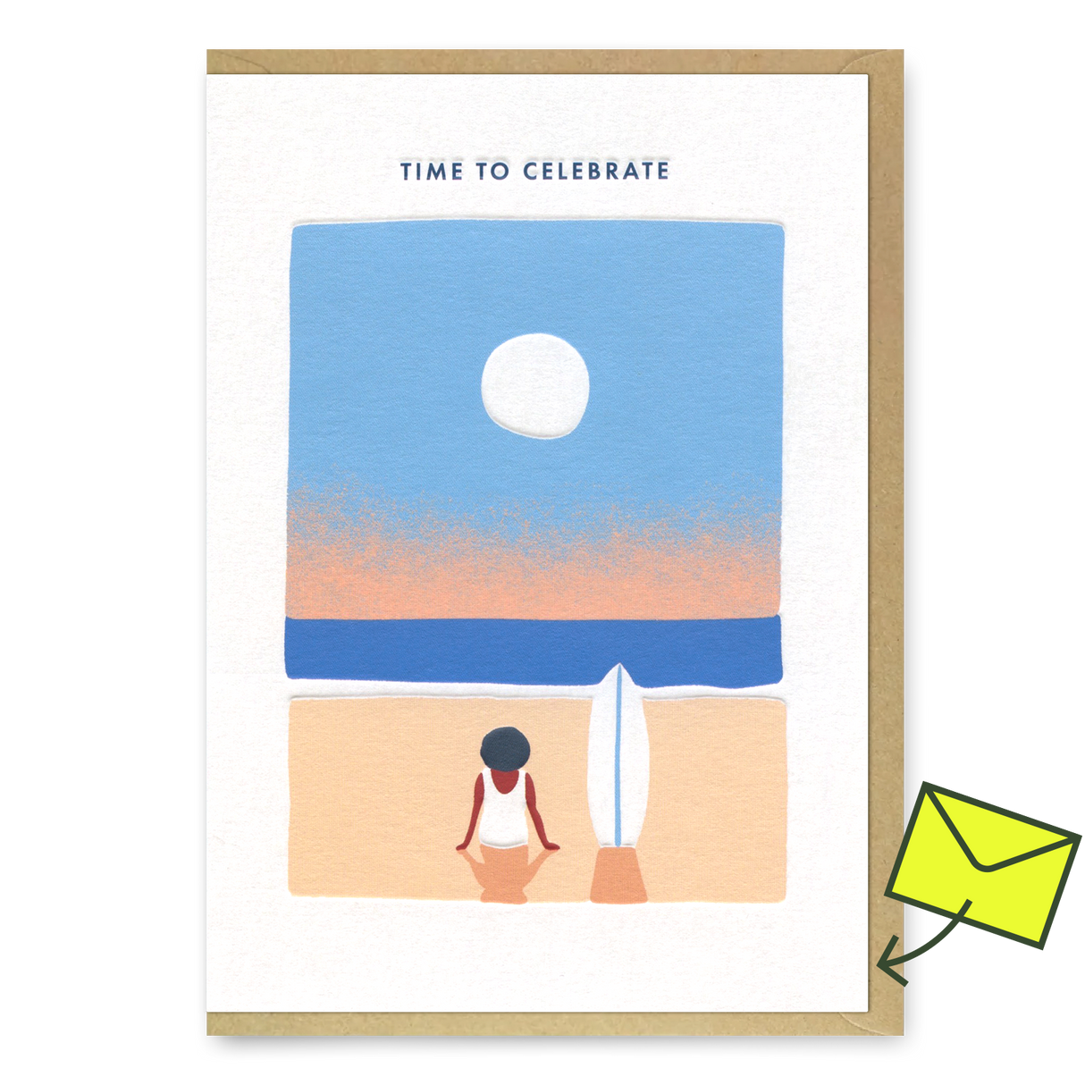 Miles Tewson Grußkarte "Time to celebrate" | Schöne Klappkarte | Miles Tewson