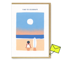 Miles Tewson Grußkarte "Time to celebrate" | Schöne Klappkarte | Miles Tewson