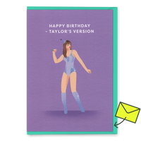 Ohh Deer Grußkarte "Happy Birthday Taylor´s Version" | Schöne Klappkarte | Ohh Deer