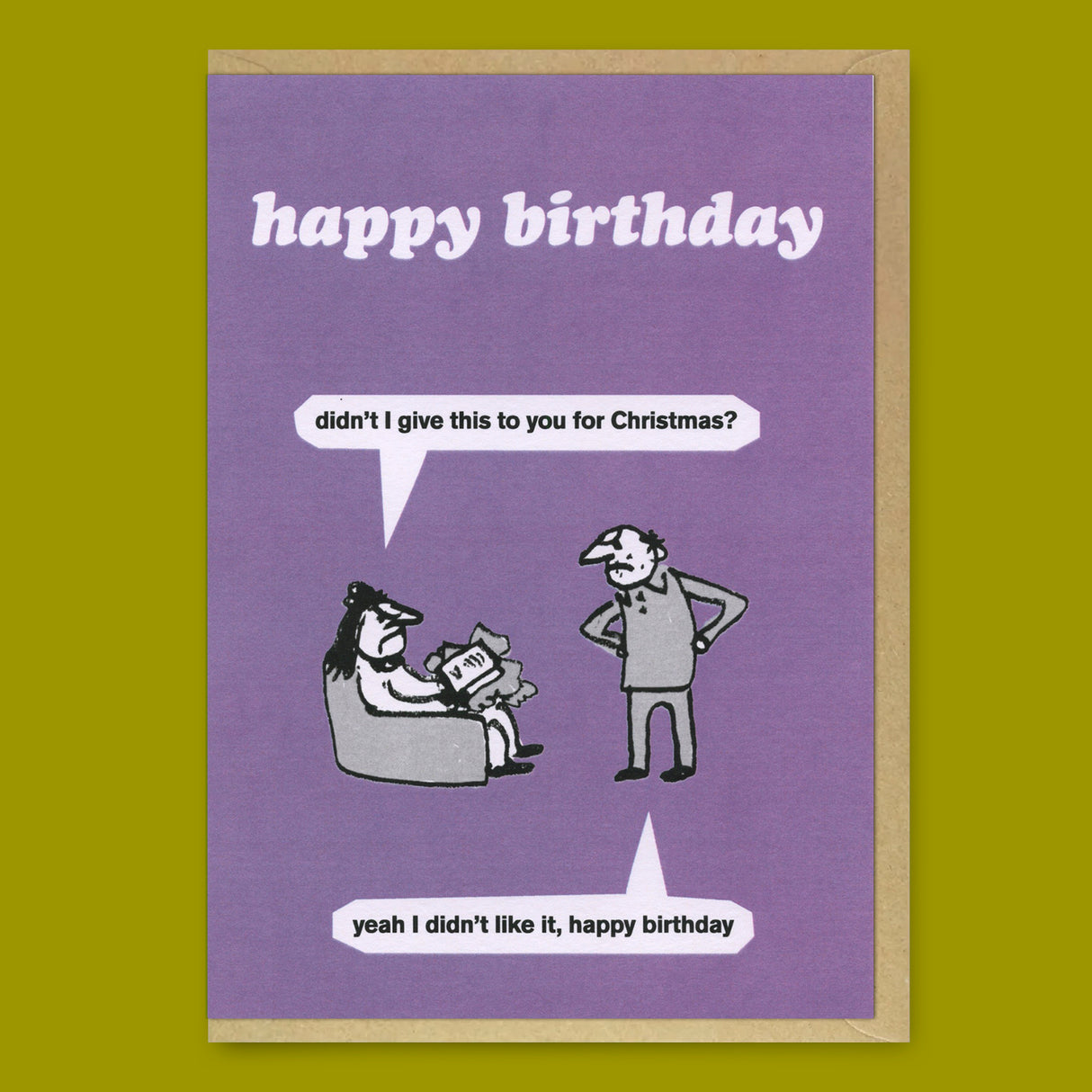 Modern Toss Grußkarte "Birthday Present" | Lustige Klappkarte | Modern Toss