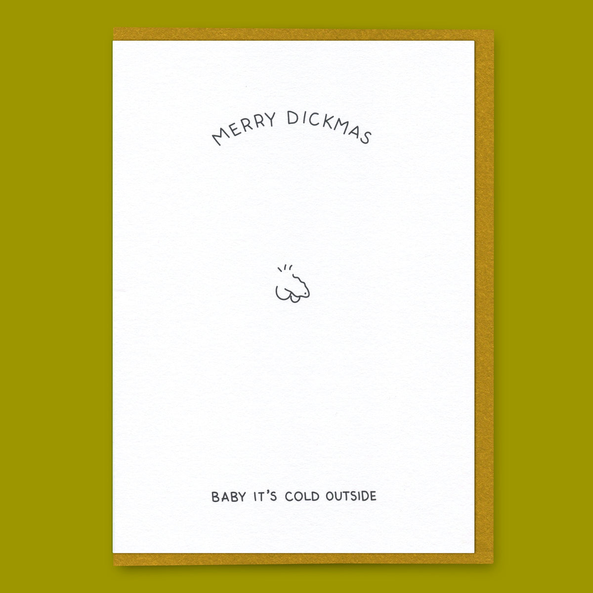 Dicks Don't Lie Grußkarte "Baby it's cold outside" | Weihnachtskarte | Dicks Don't Lie