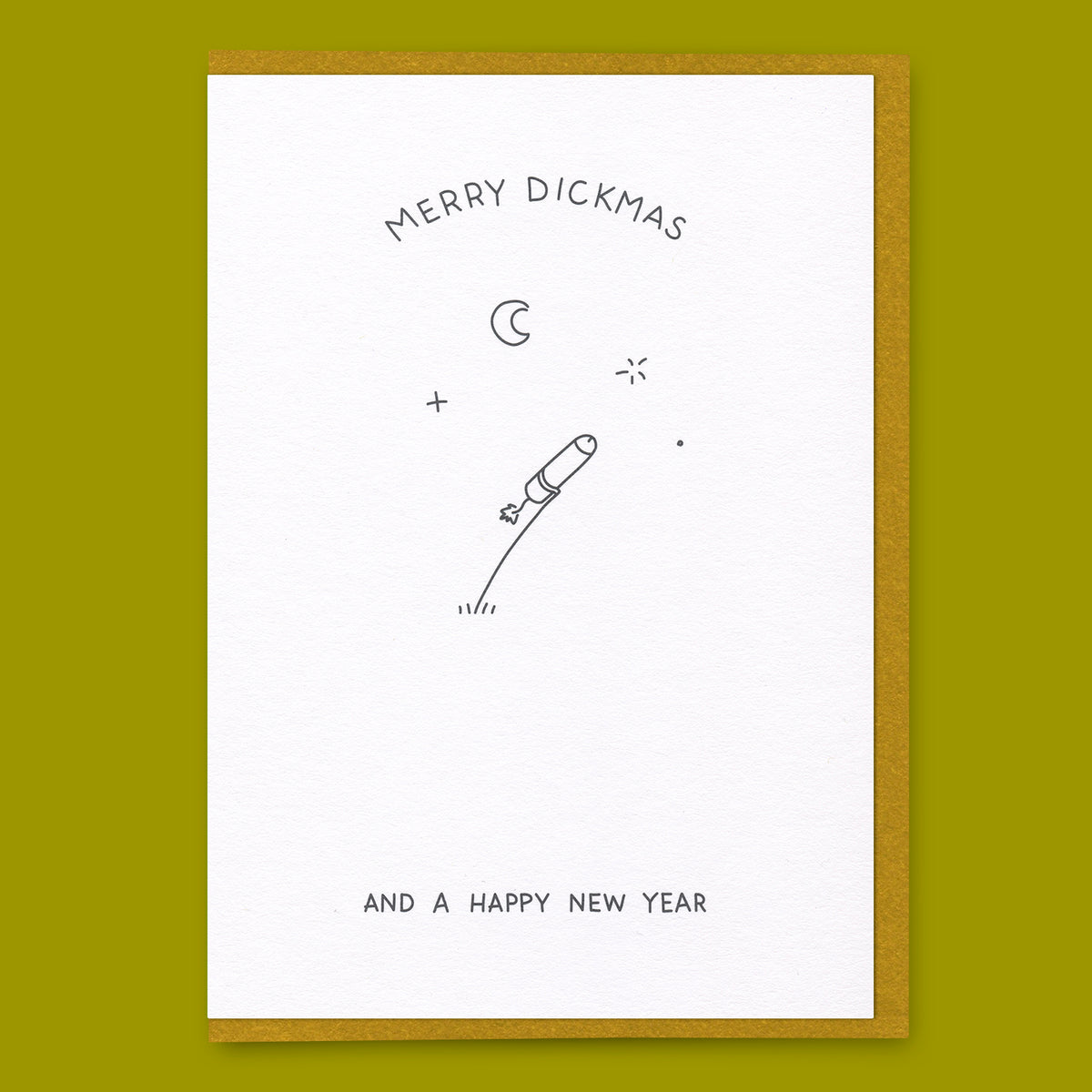 Dicks Don’t Lie Grußkarte “And a Happy New Year” | Guten Rutsch mit Augenzwinkern | Dicks Don’t Lie