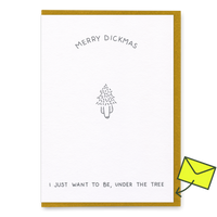Dicks Don’t Lie Grußkarte “Under the Tree” | Weihnachtlich & romantisch | Dicks Don’t Lie