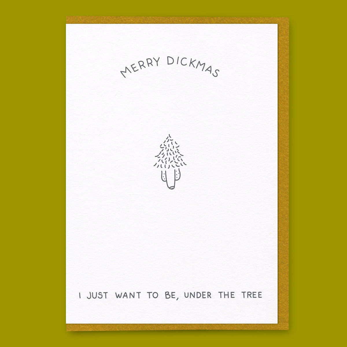Dicks Don’t Lie Grußkarte “Under the Tree” | Weihnachtlich & romantisch | Dicks Don’t Lie