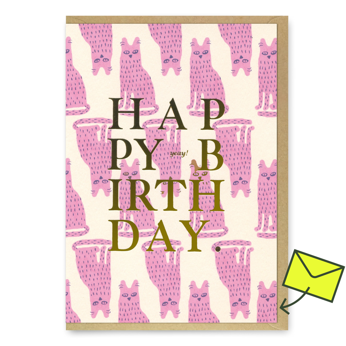 ALL THE WAYS TO SAY Grußkarte “Happy Birthday Stinky Cat” | Frech & flauschig zum Geburtstag | ALL THE WAYS TO SAY