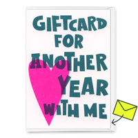 Deli Cards Grußkarte "Another year" | Lustige Gutschein-Karte für jeden Anlass
