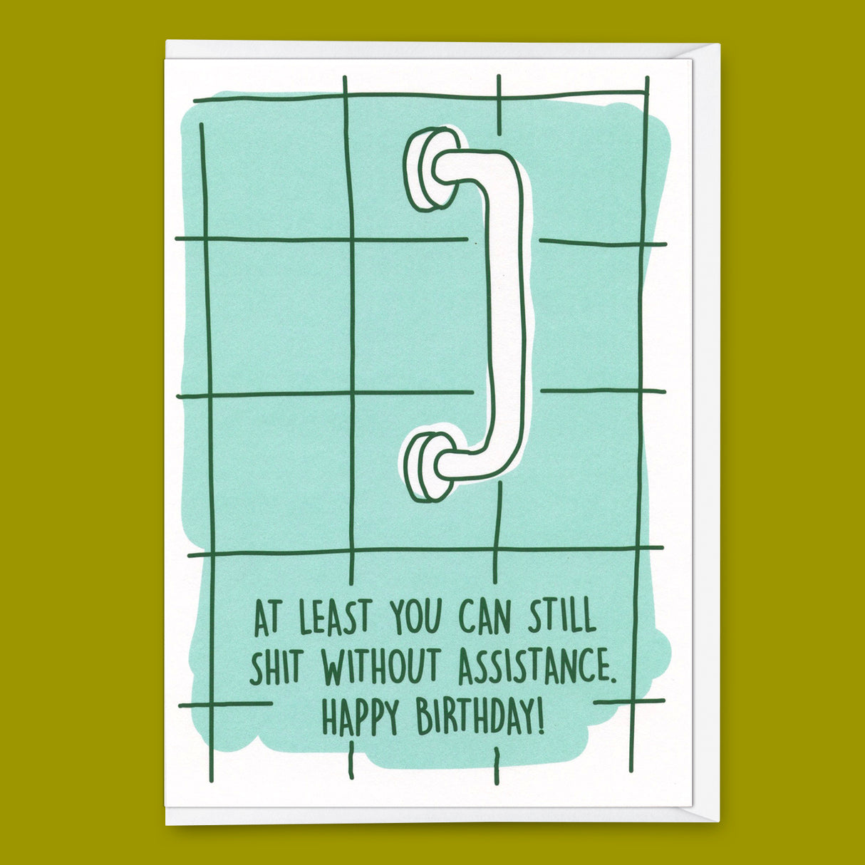 Deli Cards Grußkarte "Shit assistance" | Lustige Klappkarte mit Spruch zum Geburtstag