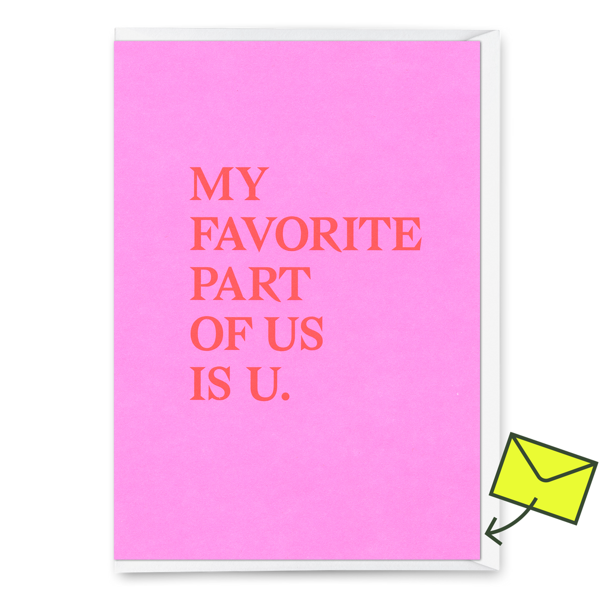 Deli Cards Grußkarte "My favorite part" | Schöne Klappkarte mit Spruch für Verliebte