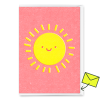 Deli Cards Grußkarte "Smiling sun" | Schöne Klappkarte für jeden Anlass